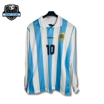 Camiseta Retro Argentina '94 M/Larga titular Maradona