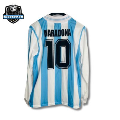 Camiseta Retro Argentina '94 M/Larga titular Maradona - Image 2